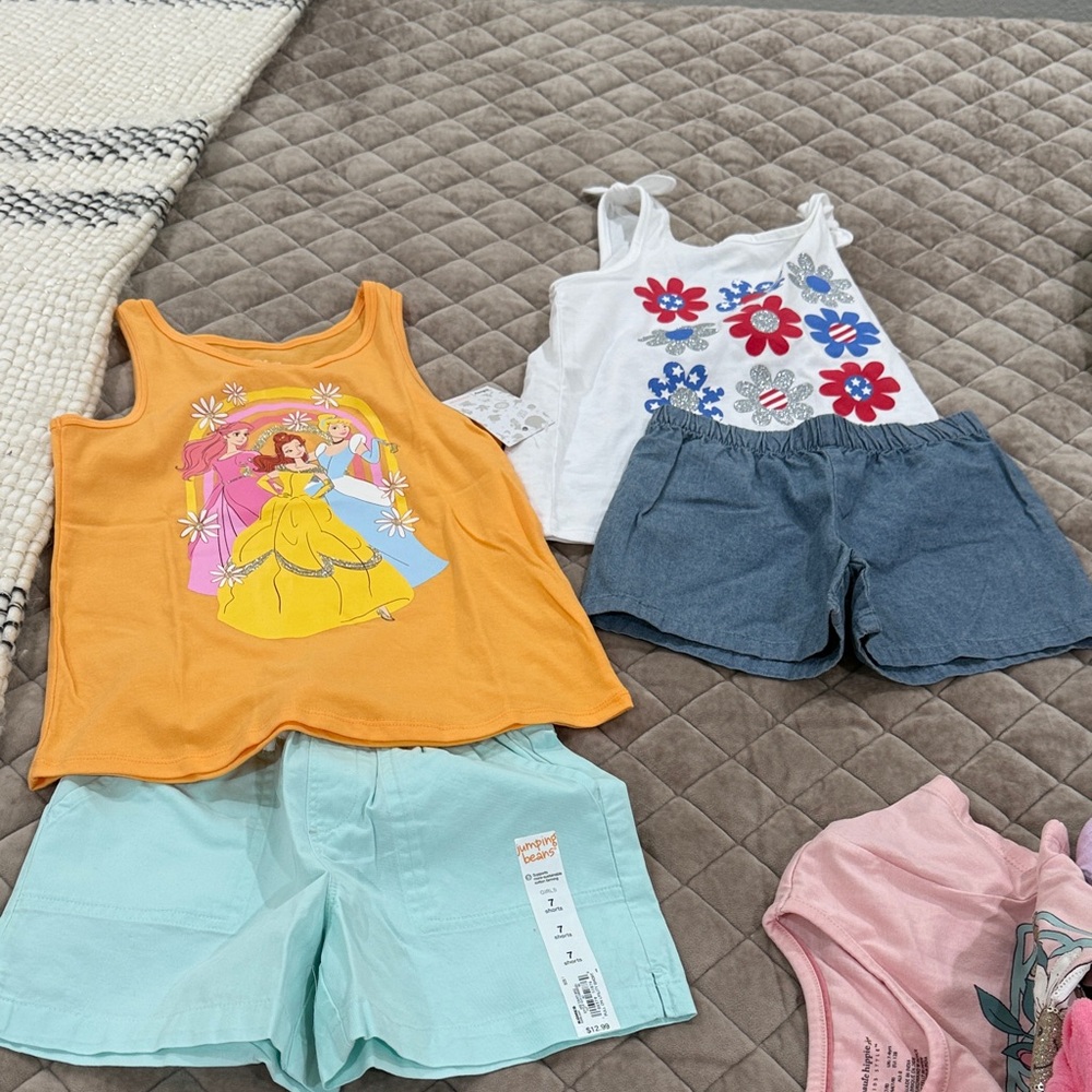 Disney Princess Floral Tank and Shorts Set